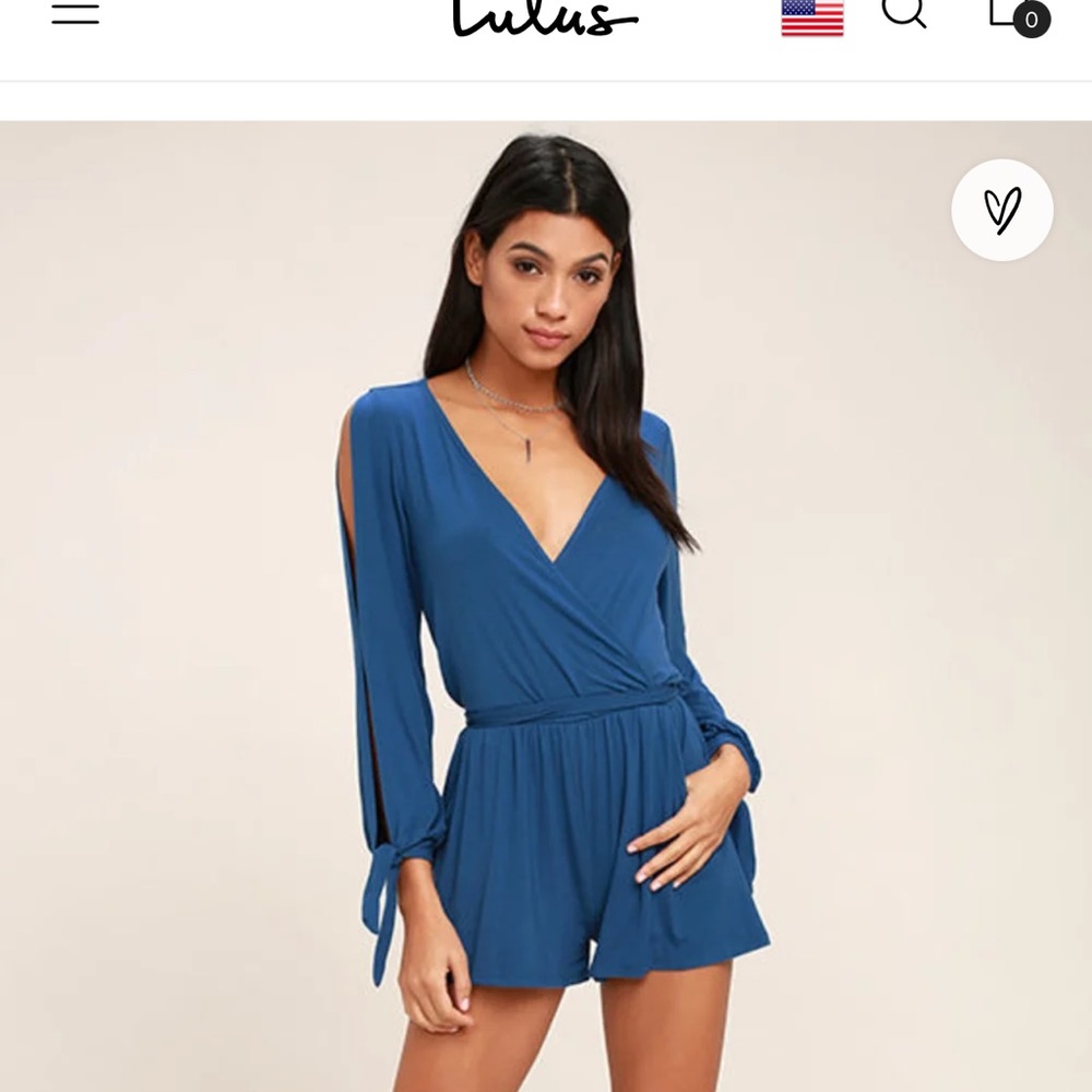 Lulu’s Blue Romper size Medium